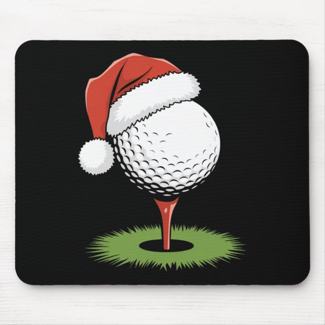 Mousepad Bola de Golfe de papai noel para Natal (Frente)