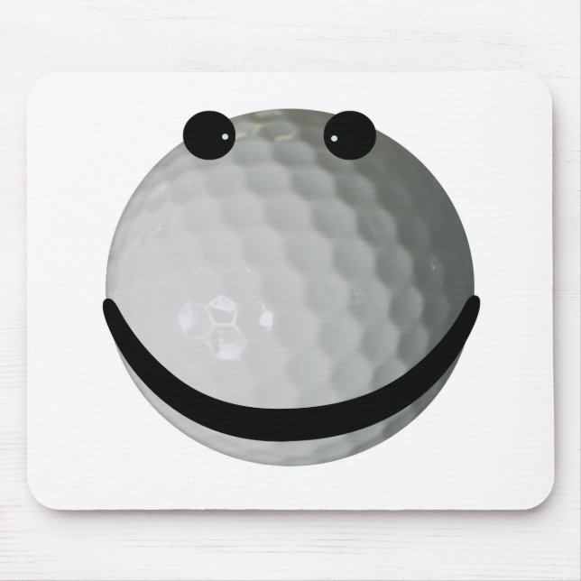 Mousepad bola de golfe do rosto (Frente)