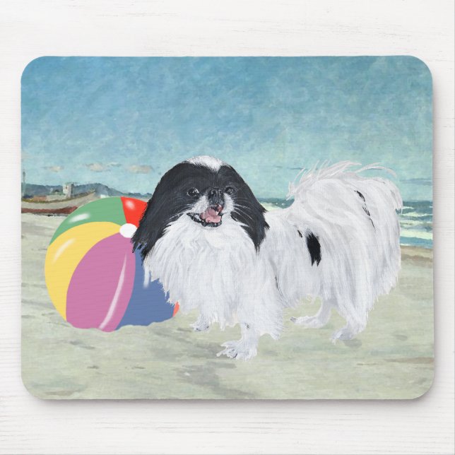 Mousepad Bola de Praia Japanese Chin (Frente)