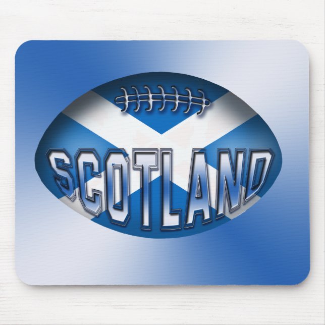 Mousepad Bola de rugby de Scotland (Frente)