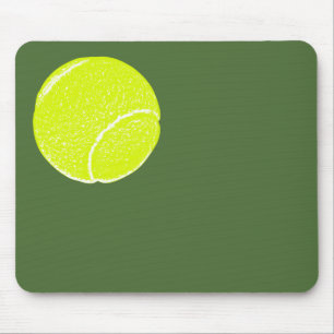 Mousepad bola de tênis amarela