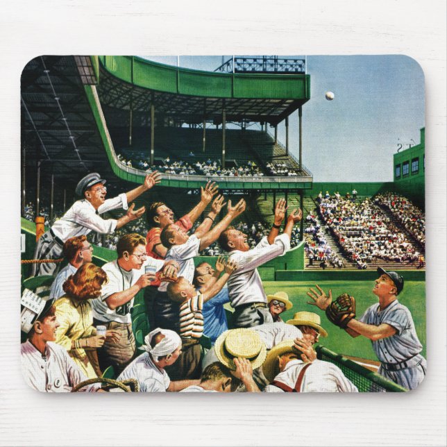 Mousepad Bola de travamento do home run (Frente)