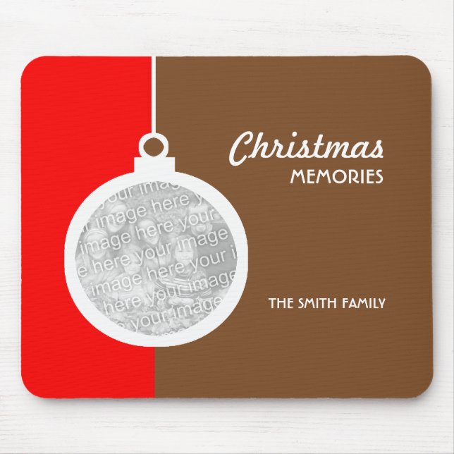 Mousepad Bola decorativa de Natal (Frente)