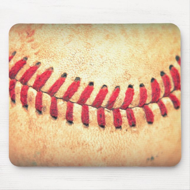 Mousepad Bola do basebol do vintage (Frente)