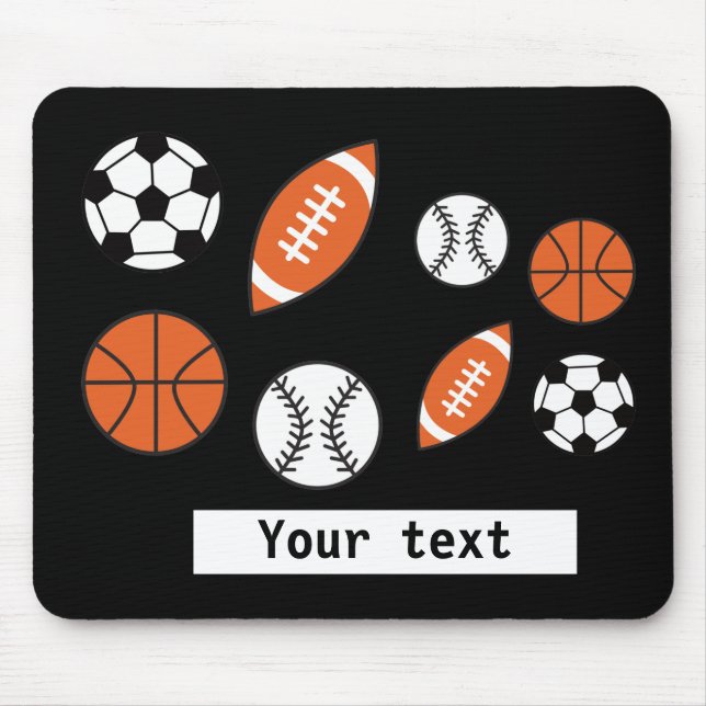 Mousepad Bola Esportiva Engraçado (Frente)