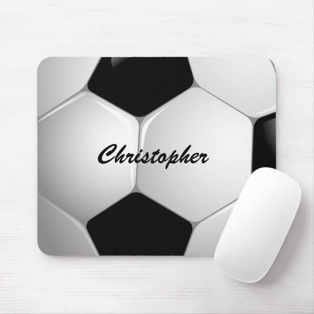 Mousepad Bola Personalizável de Futebol (Com mouse)