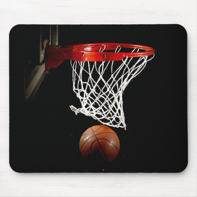 Mousepad Bola Única de Basquete e Bloco de Rede (Frente)