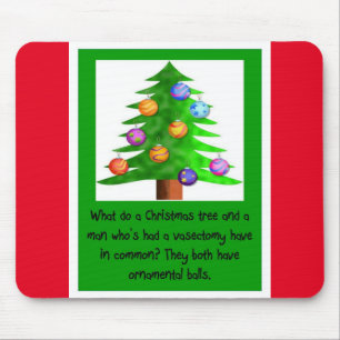 Mousepad Bolas da vasectomia = do Natal