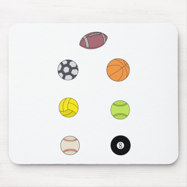 Mousepad Bolas de Esporte (Frente)