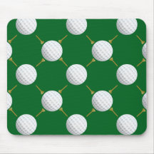 Bolas de golfe e Camisetas em verde