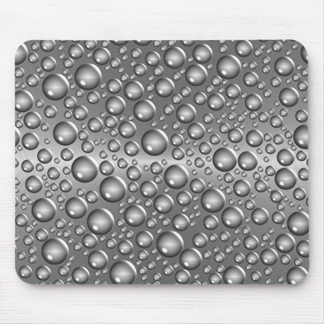 Mousepad bolas escovadas prata (Frente)
