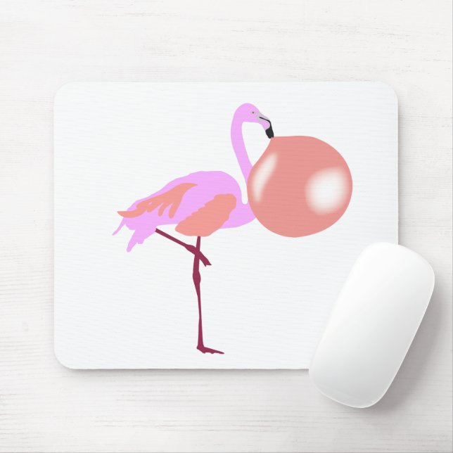 Mousepad Bolha de Boca-Boca Goma Flamingo (Com mouse)
