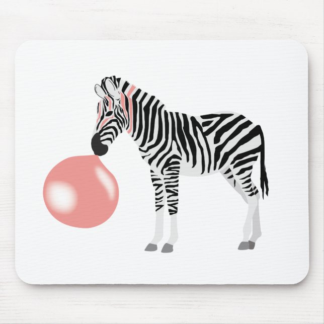 Mousepad Bolha de Bocha de Goma Zebra (Frente)