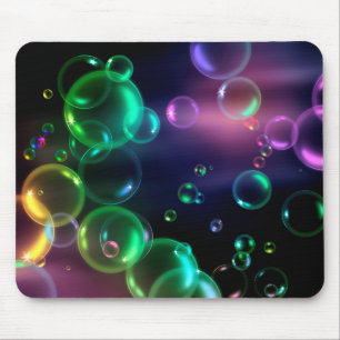 Mousepad Bolha Iridescente A Preto