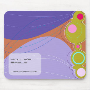 Mousepad Bolhas abstratas coloridas da arte moderna de