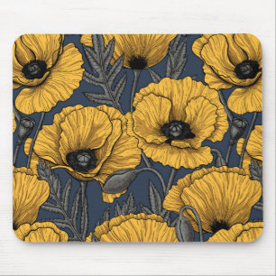 Mousepad Bolhas amarelas no marinho