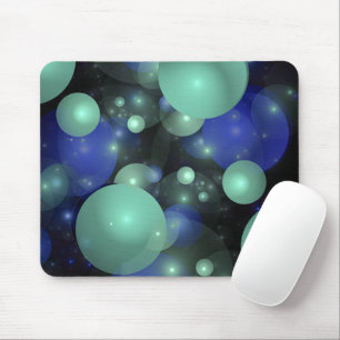 Mousepad Bolhas azuis & verdes