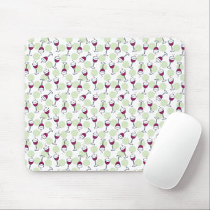 Mousepad Bolhas de vidro de vinho tinto