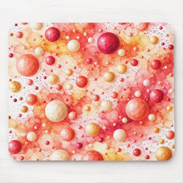 Mousepad Bolhas Poli Pôr do Sol  (Frente)