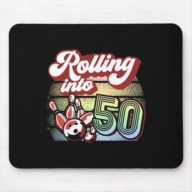 Mousepad Boliche A Cair Em 50 Boliches Aniversário (Frente)