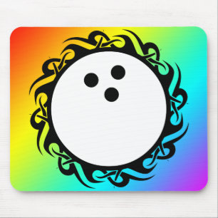 Mousepad boliche arco-íris tribal