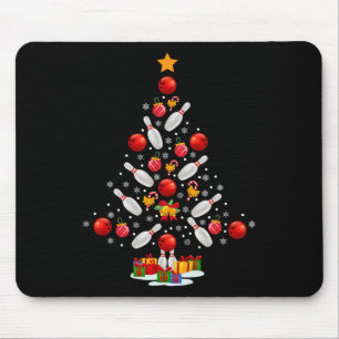 Mousepad Boliche Árvore Natal Boliches Engraçadas Novelt