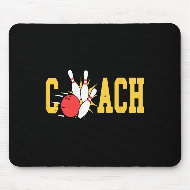Mousepad Boliche Coach Ataca Pinos Equipe de Boliche Divert (Frente)
