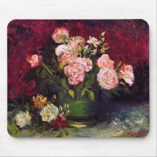 Mousepad Boliche com Peonies e Rosas Van Gogh de Belas Arte