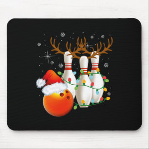 Mousepad Boliche dá Boliche de Natal Santa Hat Christma
