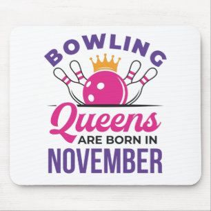 Mousepad Boliche de aniversário Mulheres Rainhas Nascer em