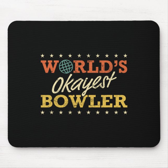 Mousepad Boliche de Bowler mais conhecida do mundo (Frente)