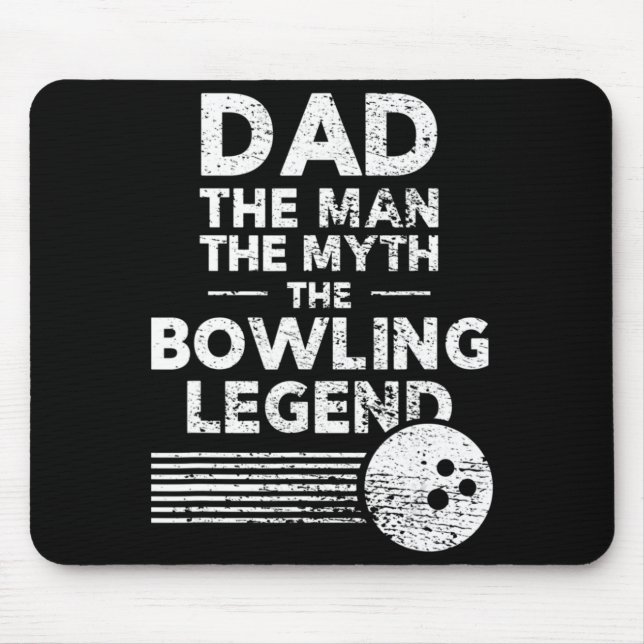 Mousepad Boliche Divertida Para O Pai Do Homem O Mito (Frente)