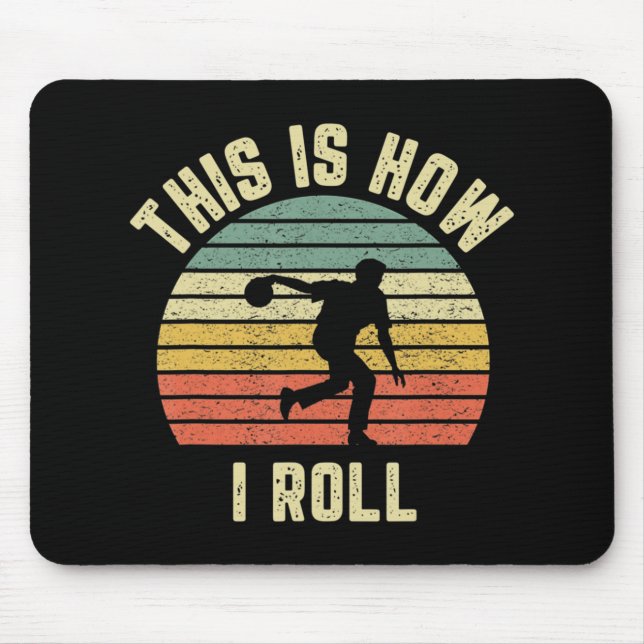 Mousepad Boliche, é assim que eu faço o Design (Frente)