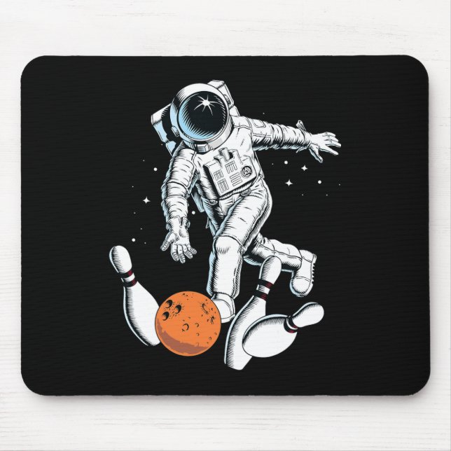 Mousepad Boliche Espacial Astronauta Boliche Astronauta Leg (Frente)