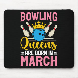 Mousepad Boliche Marcha de Aniversário Mulheres Meninas Rai