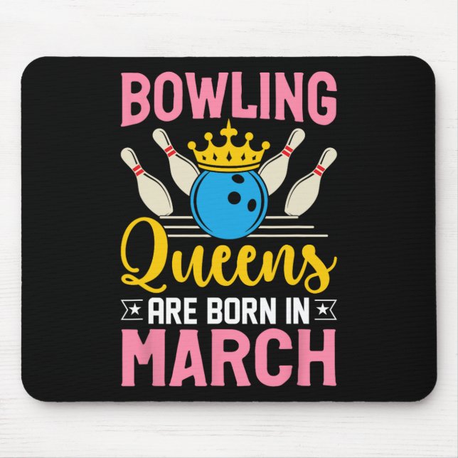 Mousepad Boliche Marcha de Aniversário Mulheres Meninas Rai (Frente)