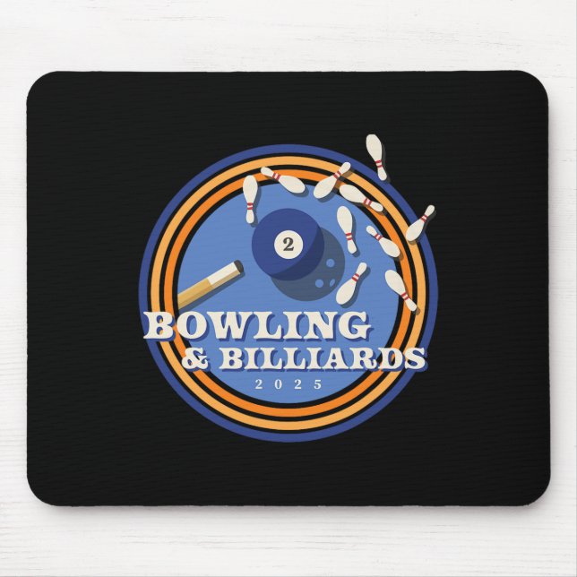 Mousepad Boliches E Bilhares - 2 Ll (Frente)