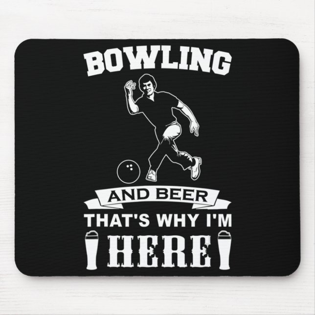 Mousepad Boliches e Cerveja do Pai da Equipe de Boliches Di (Frente)