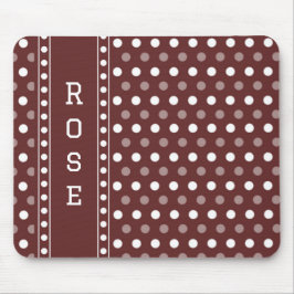 Mousepad Bolinha Burgundy