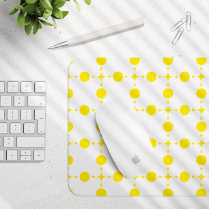 Mousepad Bolinhas amarelas, padrão de Bolinhas, pontos, pon