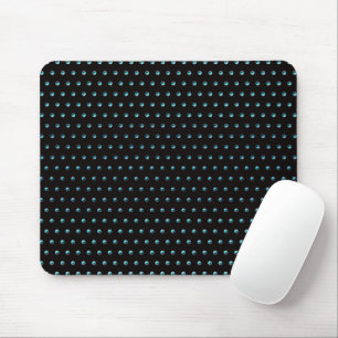 Mousepad Bolinhas Aqua Preto