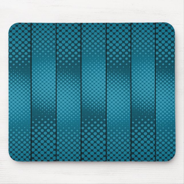 Mousepad Bolinhas Azuis-Claro Assimétricas (Frente)