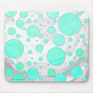 Mousepad Bolinhas Azuis De Gelo Mint