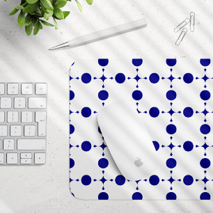 Mousepad Bolinhas Azuis marinho, Padrão de Bolinhas, Pontos