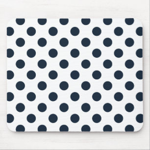 Mousepad Bolinhas azuis marinhos escuras