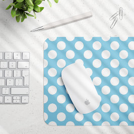Mousepad Bolinhas azuis, Padrão de Bolinhas, Pontos, pontos