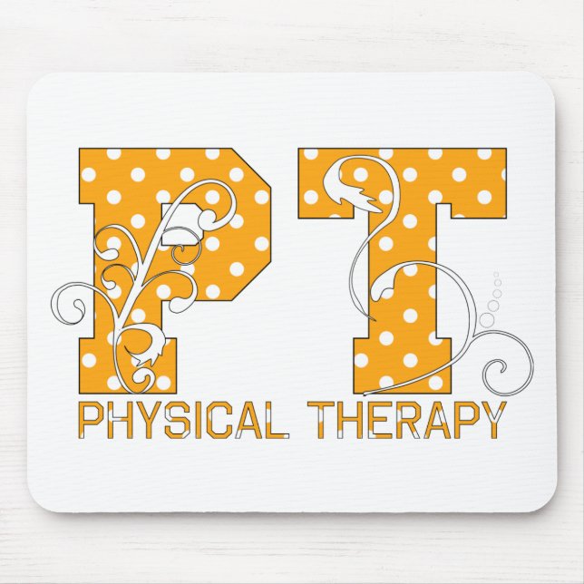 Mousepad bolinhas brancas alaranjadas da pinta (Frente)