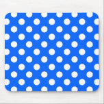 Mousepad Bolinhas brancas de azul real<br><div class="desc">Bolinhas brancas de azul real</div>