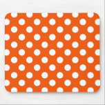 Mousepad Bolinhas brancas na laranja<br><div class="desc">Bolinhas brancas na laranja</div>