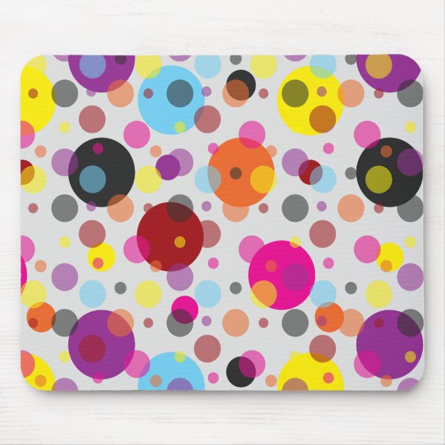 Mousepad Bolinhas coloridas (Frente)